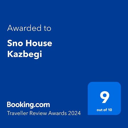 Sno House In Kazbeg Hotell Exteriör bild